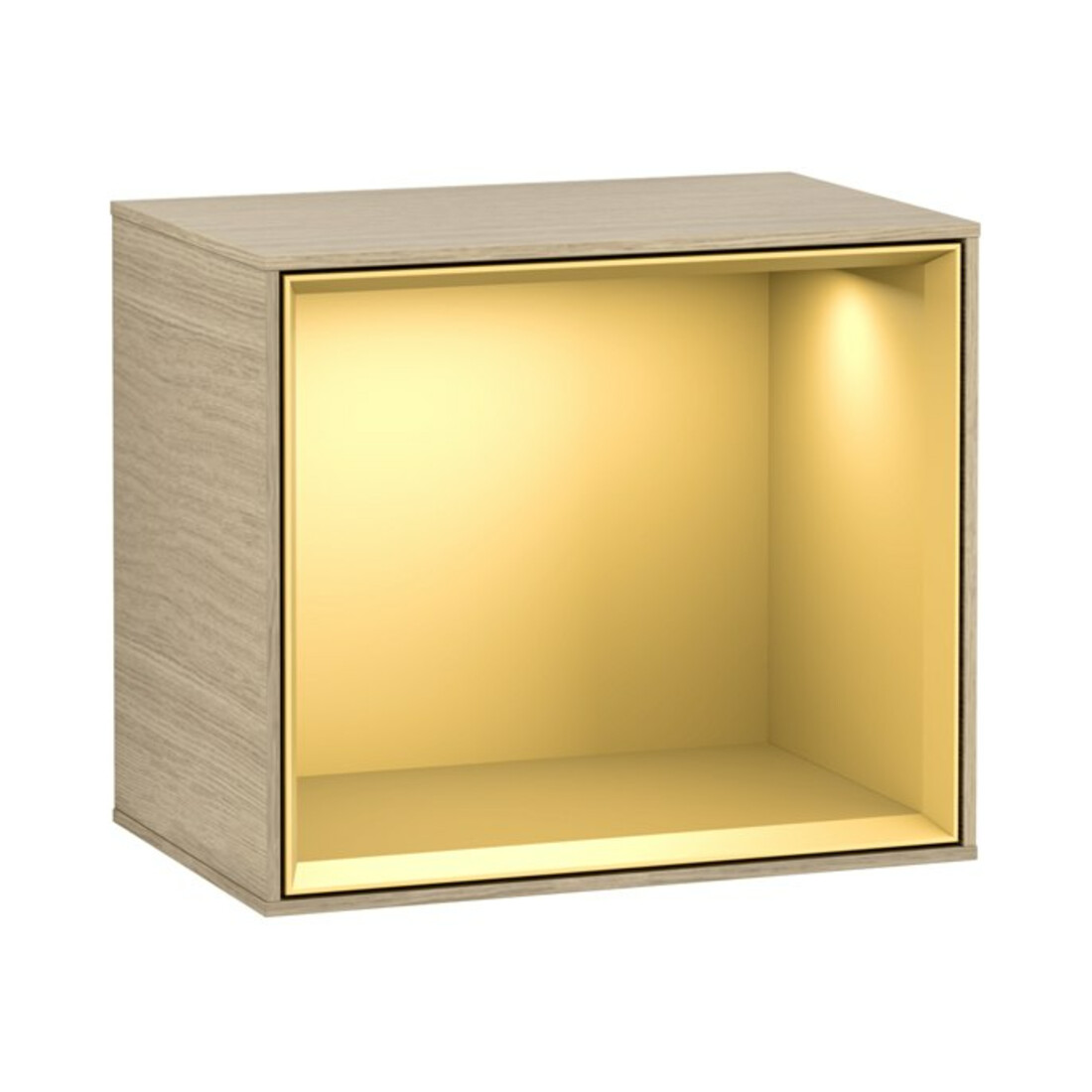 V&B Finion Module d'étagère Éclairage mural 41,8x35,6x27cm, Chêne placage mat