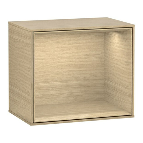 V&B Finion Module d'étagère Éclairage mural 41,8x35,6x27cm, Chêne plaqué