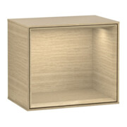 V&B Finion Module d'étagère Éclairage mural 41,8x35,6x27cm, Chêne plaqué