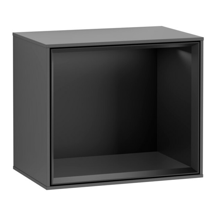 V&B Finion Module d'étagère Éclairage mural 41,8x35,6x27cm, Étag. bleue m, Anthracite mat