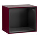 V&B Finion Module d'étagère Éclairage mural 41,8x35,6x27cm, Étagère bleue mate, Peony mate-1