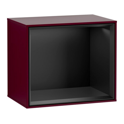 V&B Finion Module d'étagère Éclairage mural 41,8x35,6x27cm, Étagère bleue mate, Peony mate
