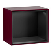 V&B Finion Module d'étagère Éclairage mural 41,8x35,6x27cm, Étagère bleue mate, Peony mate