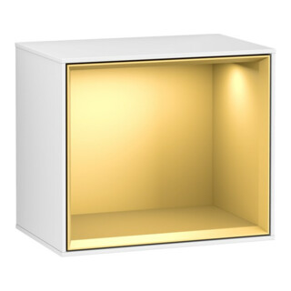 V&B Finion Module d'étagère Éclairage mural 41,8x35,6x27cm, étagère gol m, glo wh. Lac