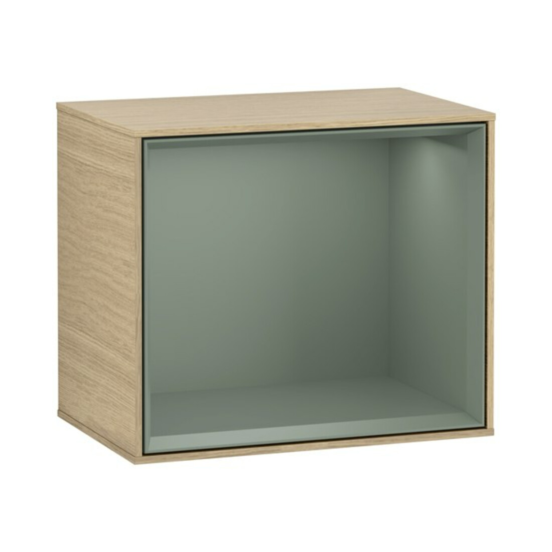 V&B Finion Module d'étagère Éclairage mural 41,8x35,6x27cm, placage chêne