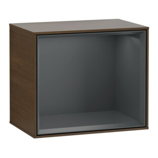 V&B Finion Module d'étagère Éclairage mural 41,8x35,6x27cm, placage noyer