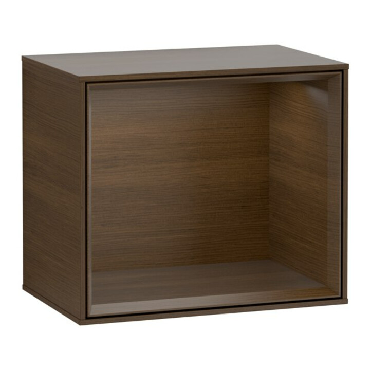 V&B Finion Module d'étagère Éclairage mural 41,8x35,6x27cm, placage noyer