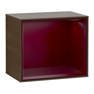 V&B Finion Module d'étagère Éclairage mural 41,8x35,6x27cm, placage noyer