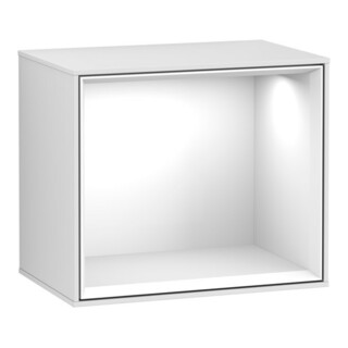V&B Finion Module d'étagère Éclairage mural 41,8x35,6x27cm, Reg glo blc, blc m Lac
