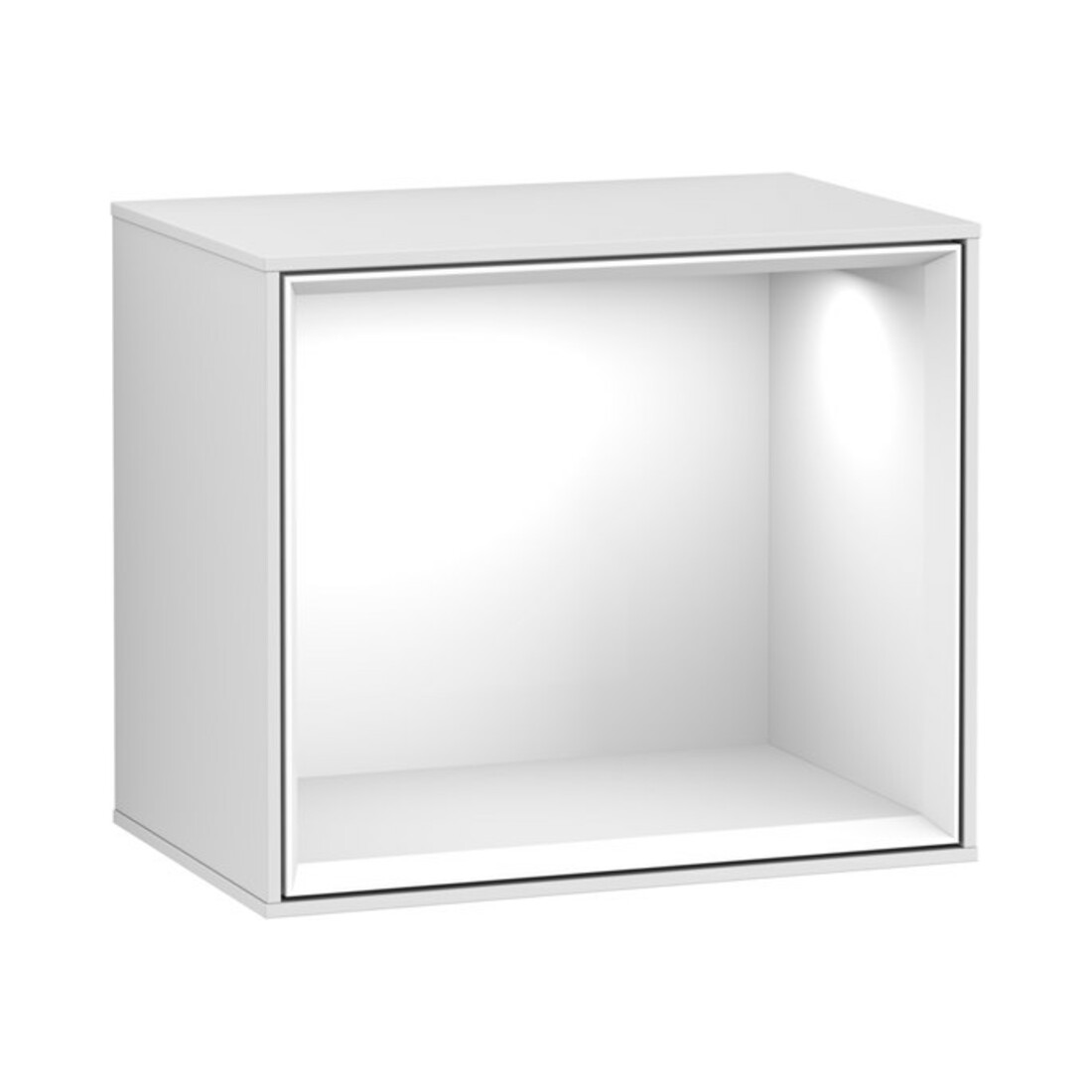 V&B Finion Module d'étagère Éclairage mural 41,8x35,6x27cm, Reg glo blc, blc m Lac