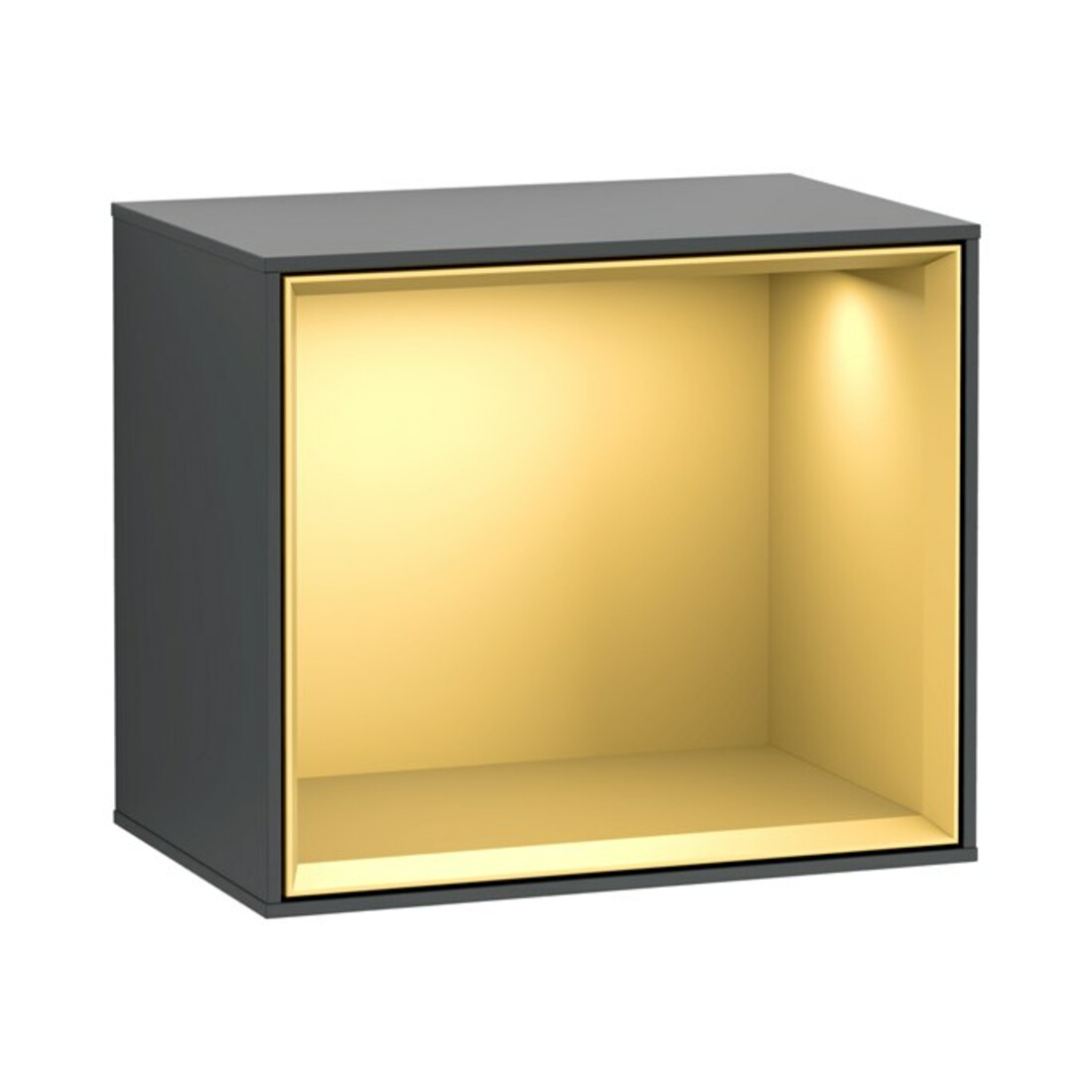 V&B Finion Module d'étagère Éclairage mural 41,8x35,6x27cm, Reg gol m, md bl. m Lac
