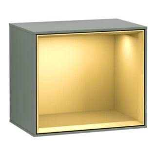 V&B Finion Module d'étagère Éclairage mural 41,8x35,6x27cm, Reg gol m, Oli. m Lac