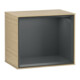 V&B Finion Module d'étagère Éclairage mural 41,8x35,6x27cm, Reg md Blue, Placage chêne-1