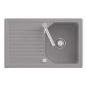 V&B Flächenbündige Spüle Linara 45 Flat m Abl.garn, Exzenter, fossil CeramicPlus