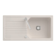 V&B Flächenbündige Spüle Linara 60 Flat m Abl.garn, Exzenter, crema CeramicPlus