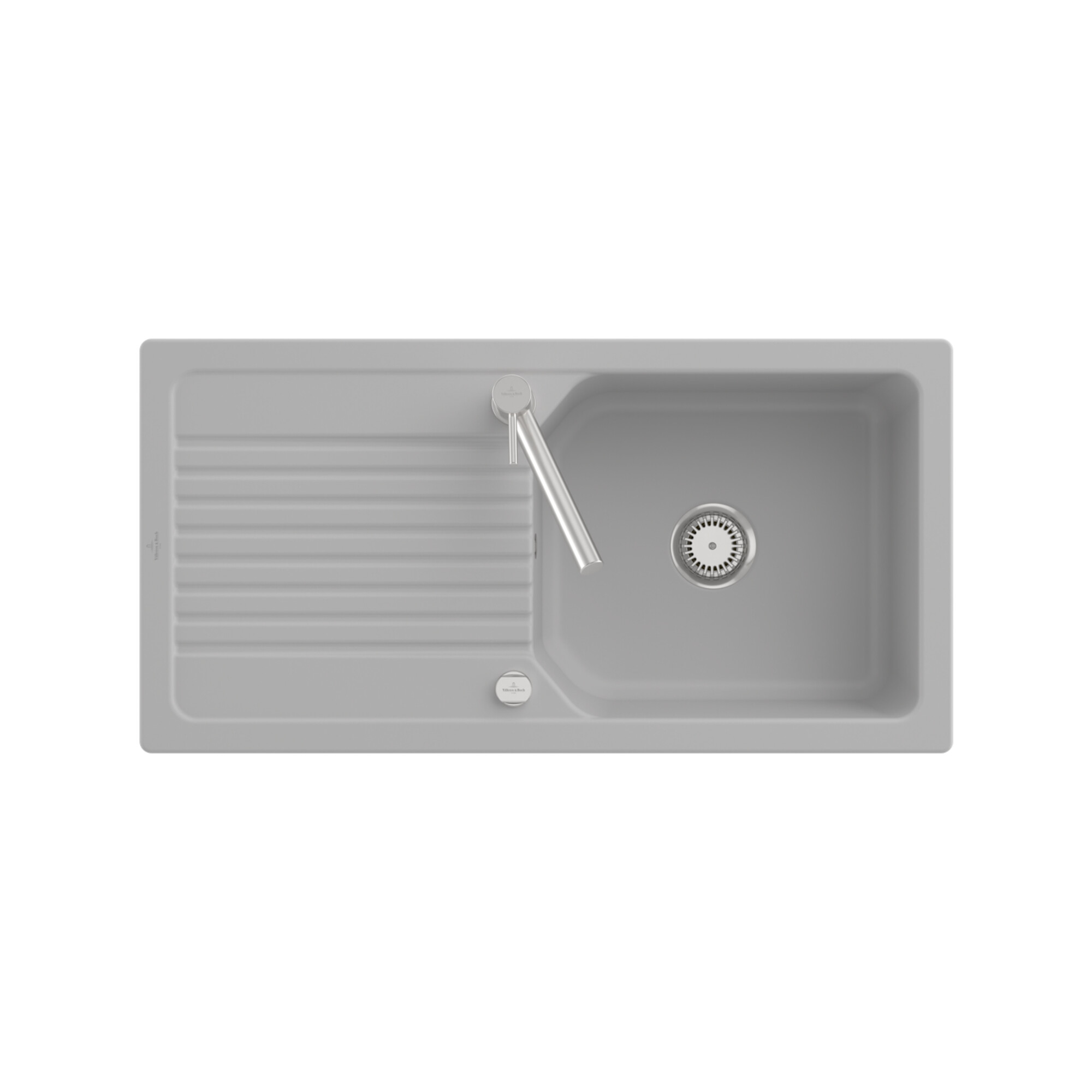 V&B Flächenbündige Spüle Linara 60 Flat Spülbecken, fossil CeramicPlus ; Villeroy & Boch