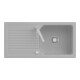 V&B Flächenbündige Spüle Linara 60 Flat Spülbecken, weiß alpin CeramicPlus-1