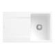 V&B Flächenbündige Spüle Siluet 45 Flat m Abl.garn, Handbetätigung, stone white-1