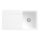 V&B Flächenbündige Spüle Siluet 50 Flat m Abl.garn, Handbetätigung, stone white-1