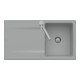 V&B Flächenbündige Spüle Siluet 50 Flat Spülbecken, pure black-1