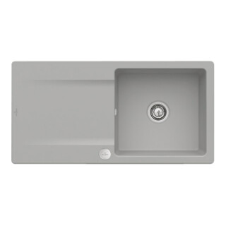 V&B Flächenbündige Spüle Siluet 60 Flat m Abl.garn, Exzenter, fossil CeramicPlus