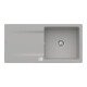 V&B Flächenbündige Spüle Siluet 60 Flat m Abl.garn, Exzenter, fossil CeramicPlus-1