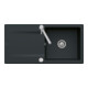 V&B Flächenbündige Spüle Siluet 60 Flat m Abl.garn, Exzenter, pure black-1