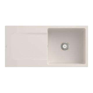 V&B Flächenbündige Spüle Siluet 60 Flat m Abl.garn, Hand., crema CeramicPlus