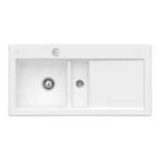 V&B Flächenbündige Spüle Subway 60 Flat li, m Abl.garn, Exzenter, stone white