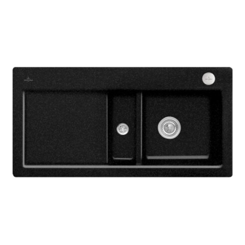 V&B Flächenbündige Spüle Subway 60 Flat re, m Abl.garn, Exzenter, chromite