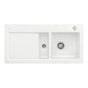 V&B Flächenbündige Spüle Subway 60 Flat re, m Abl.garn, Exzenter, stone white