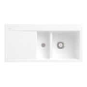 V&B Flächenbündige Spüle Subway 60 Flat re, m Abl.garn, Hand., stone white