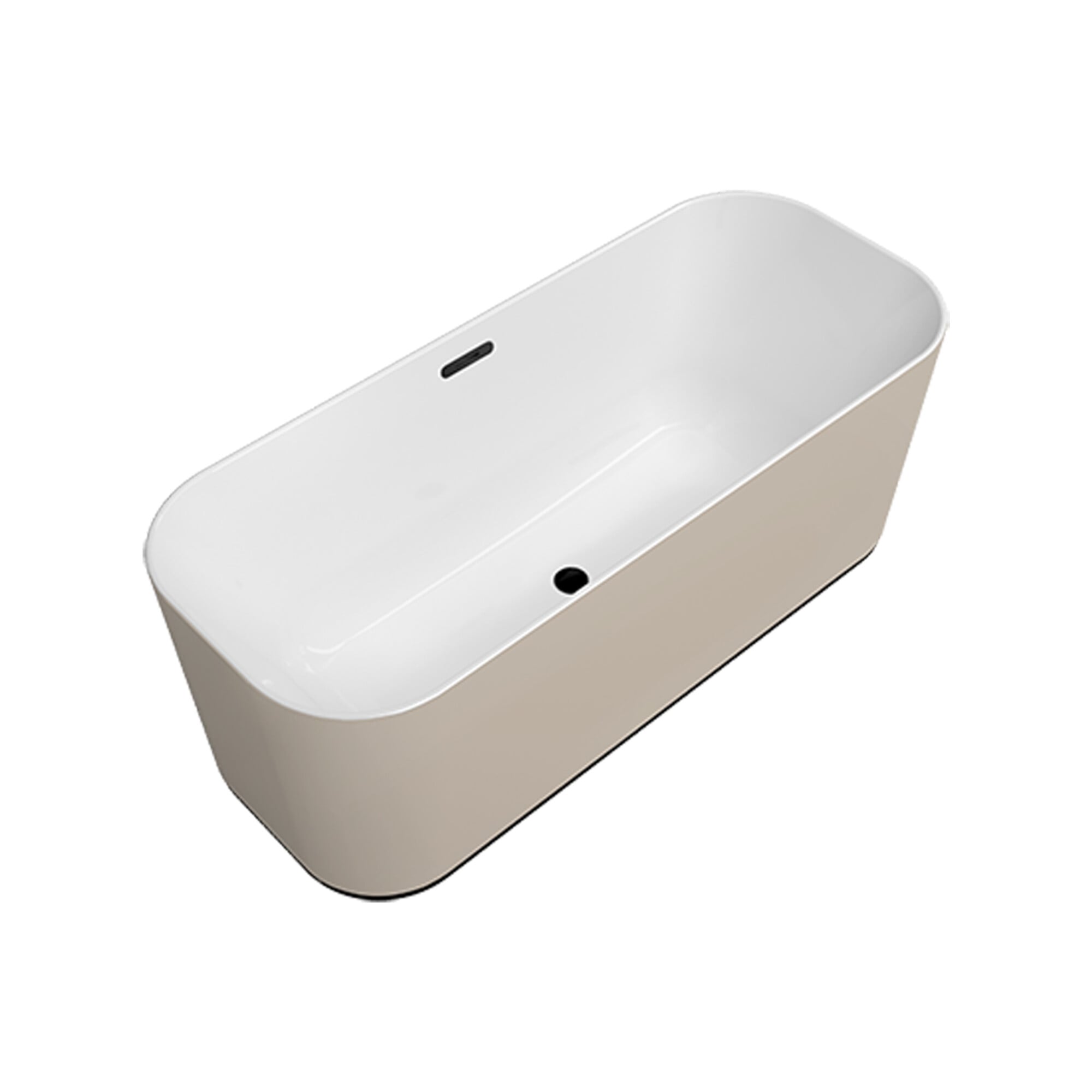V&B Freistehwanne Finion Gold-Colour on D 170x70cm, PtoVtl., ÜL, EM, stone white ; Villeroy & Boch