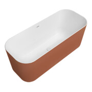 V&B Freistehwanne Finion st blanc-Col. sur D 170x70cm, PtoVtl., trop-plein, blanc pierre