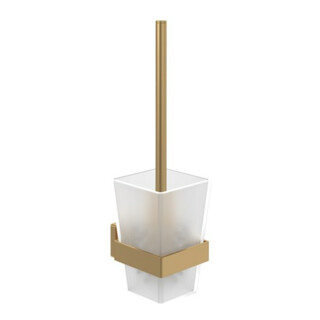 V&B Garniture brosse WC Elements Striking 94x340x118mm, satiné, avec brosse, or