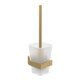 V&B Garniture brosse WC Elements Striking 94x340x118mm, satiné, avec brosse, or-1