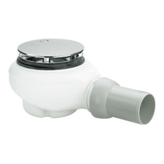 V&B Garniture de vidage/débordement chromée, pour receveurs de douche, 51 l/min