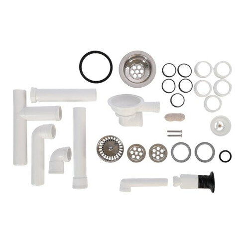 V&B Garniture de vidage Profi avec commande manuelle, 290x350mm, chromé