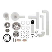V&B Garniture de vidage Profi avec commande manuelle, 300x300mm, chromé