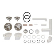 V&B Garniture de vidage Profi avec commande manuelle, 300x300mm, chromé