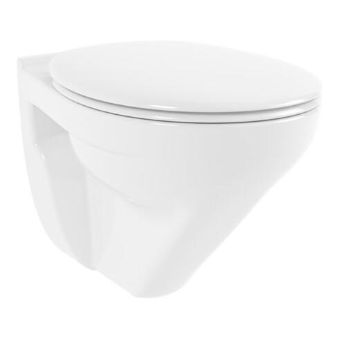 V&B Gustavsberg Abattant WC Saval 2.0 blanc, charnières chromées