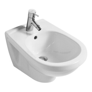 V&B Gustavsberg Bidet mural Saval 2.0 blanc, avec trou de robinet et trop-plein