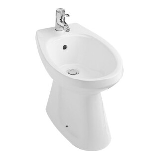 V&B Gustavsberg Bidet sur pied Saval 2.0 blanc, avec trop-plein, évacuation basse