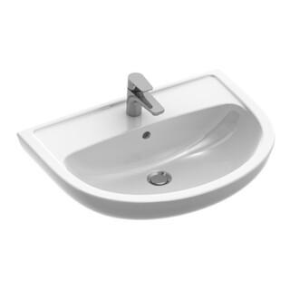 V&B Gustavsberg Lavabo Saval 2.0 55x43,5 cm, blanc, avec trou de robinet et trop-plein