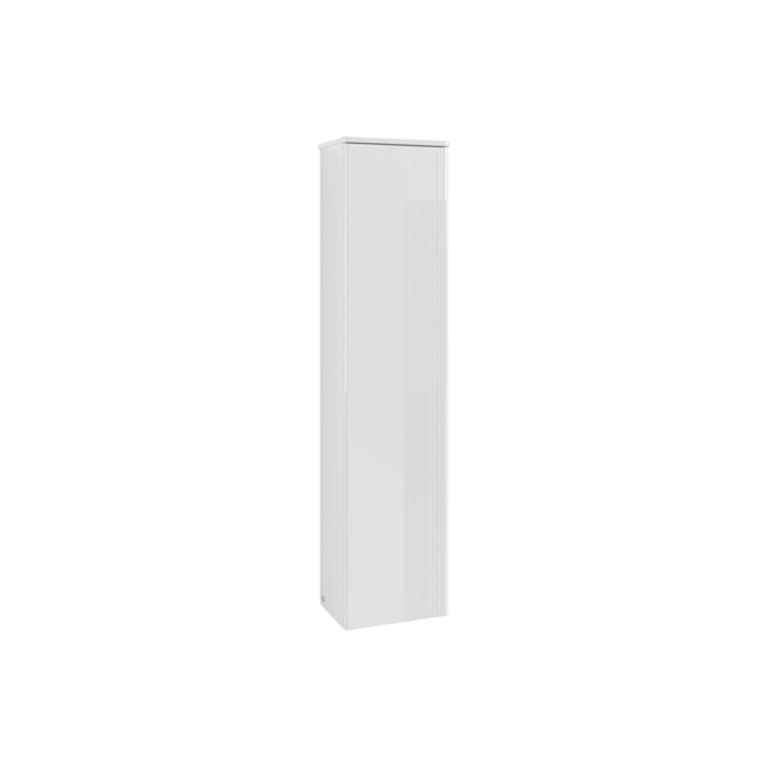 V&B H-S avec structure frontale, battue gauche Antao 41,4x172x28,7cm, laque WBP, blanc brillant