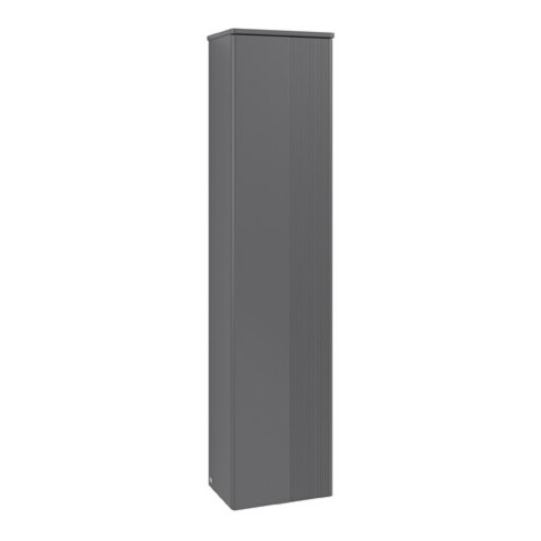 V&B H-S mit Frontstruktur, Anschlag li Antao 41,4x172x28,7cm, WBP Lac, Anthrac. m Lac