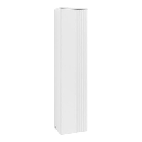 V&B H-S mit Frontstruktur, Anschlag li Antao 41,4x172x28,7cm, WBP Lac, wh. m Lac