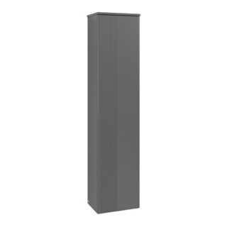 V&B H-S mit Frontstruktur, Anschlag re Antao 41,4x172x28,7cm, WBP Lac, Anthrac. m Lac