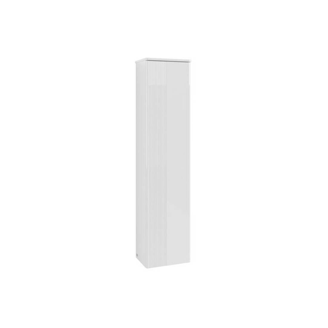 V&B H-S mit Frontstruktur, Anschlag re Antao 41,4x172x28,7cm, WBP Lac, glo wh. Lac