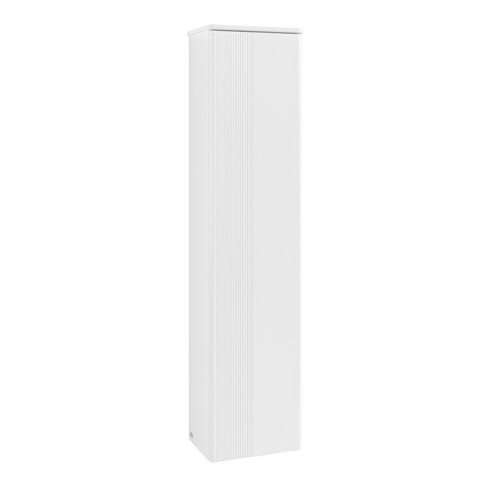 V&B H-S mit Frontstruktur, Anschlag re Antao 41,4x172x28,7cm, WBP Lac, wh. m Lac